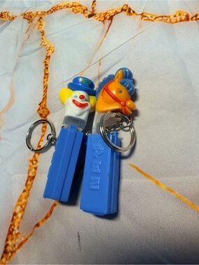 Vintage Pez Keychains x 2